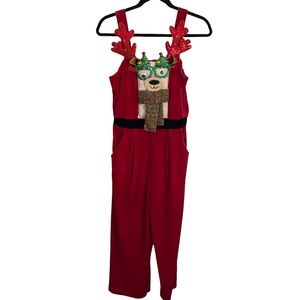 Red Christmas jumpsuit